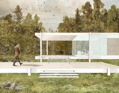 Project thumbnail - Farnsworth House - Architectural Illustration