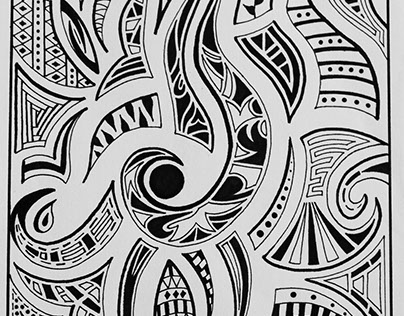 Tribal Abstract
Personal Piece
Spring 2014