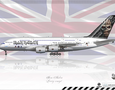 Iron Maiden Ed Force One Airbus A380 Livery concept