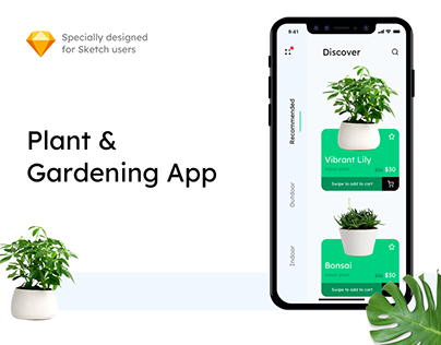 Plant & Gardening App UI Kit - Free