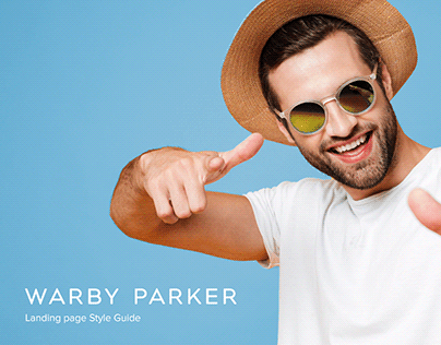Warby Parker UI/UX Landing page