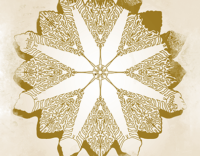 arabesque mandala design of islamic drawing