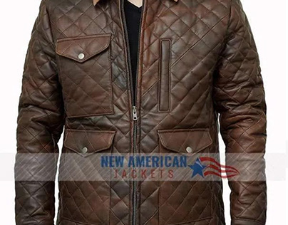 John Dutton Yellowstone S04 Quilted Brown Jacket