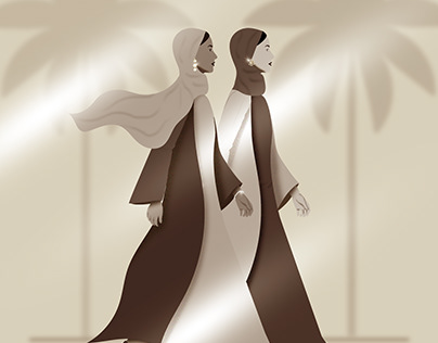 Ounass Emirati Women's day Concept Illustrations