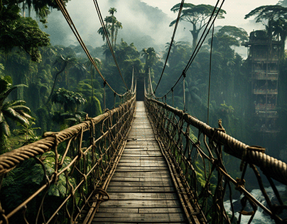 A bridge to a new adventure awaits.