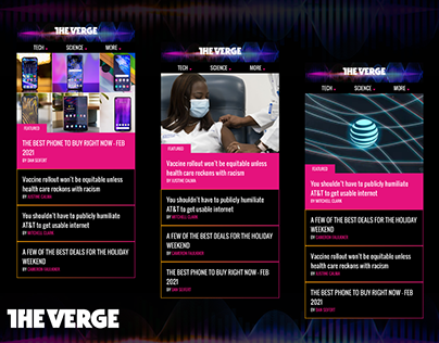 The verge featured section