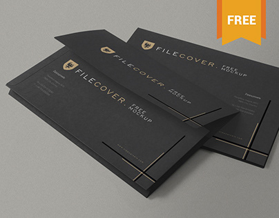 Free Pocket Folder Mockup PSD