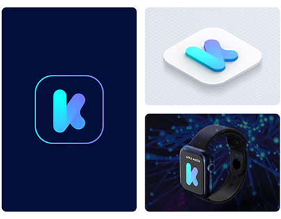 Modern k letter logo - app icon