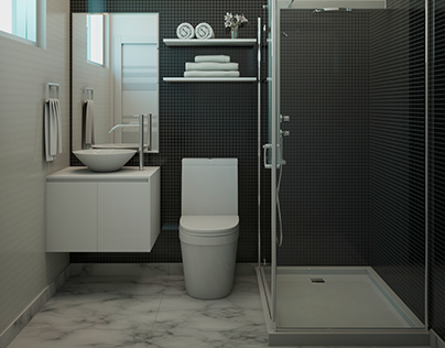 Black and White Bathroom Design