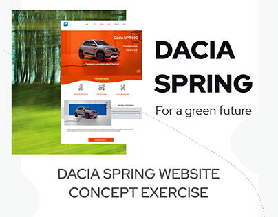 UI UX Course Exercise Electric Car Dacia