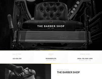Haircut salon website