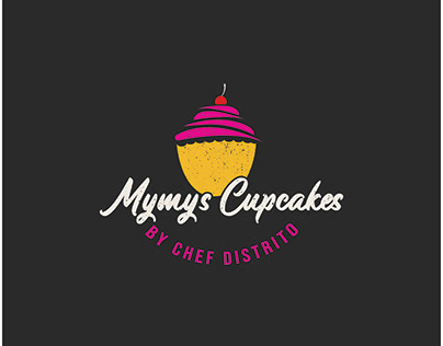 mymys cupcakes Logo design concept