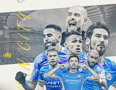 Manchester City Poster Graphic Concept