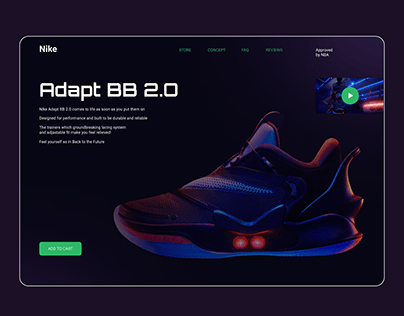 Nike Adapt BB 2.0 Promo page