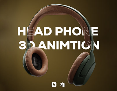 headphone 3d animation