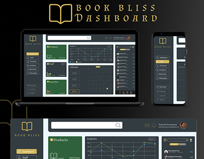 "Book Bliss" Dashborad Design