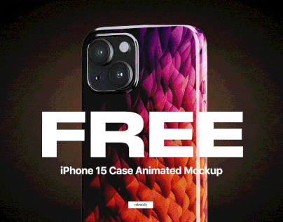 Free iPhone 15 Case Animated Mockup
