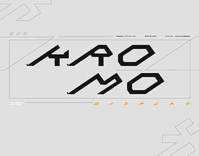 KROMO Typeface - Display font