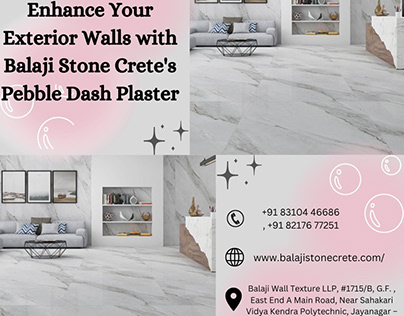 Balaji Stone Crete Pebble Dash Plaster