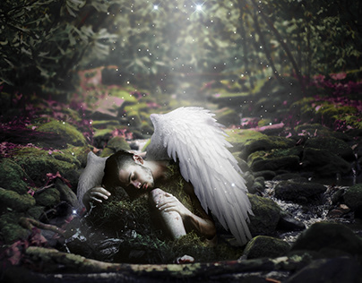 Fallen angel - Photoshop practice