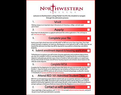Northwestern Checklist