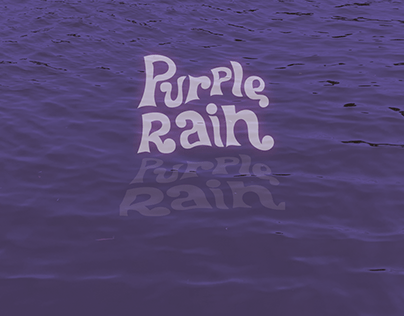 Purple Rain Typography