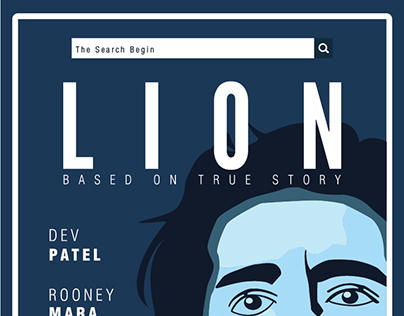 fan art poster of nominated Oscar movie, LION