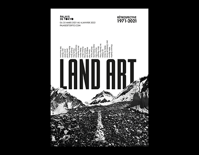 Affiche Rétrospective Land Art