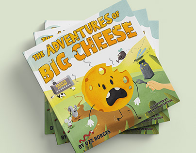 Children`s book about adventures of Big Cheese