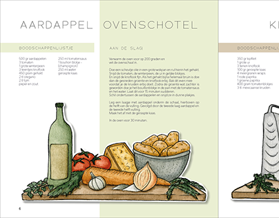 Cookbook design + illustrations