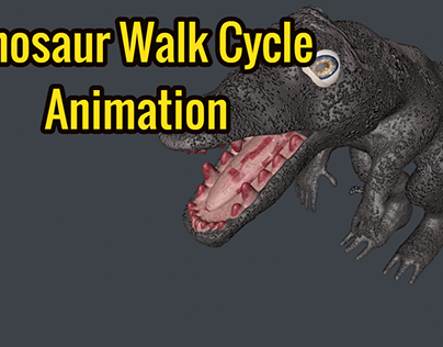 Cinam4D | Dinosaur Walk Cycle Animation
