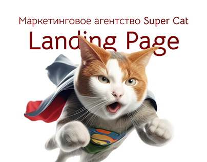 LANDING PAGE. Marketing agency Super Cat