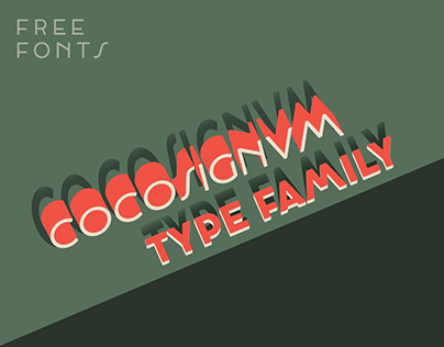 Cocosignum typeface family with two free weights