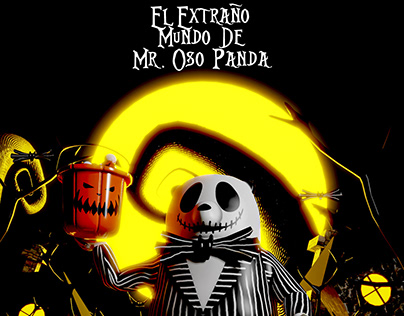 Mr Oso Panda - Fan Art - The Nightmare Before Christmas