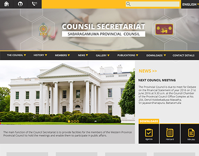 Counsil Secretariat Web Site Design Concept