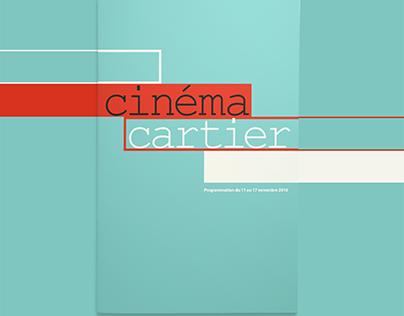 Brochure Cinéma Cartier