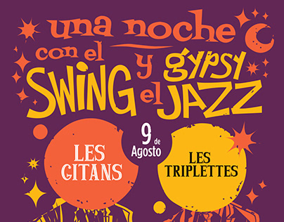 Afiche: Una noche con el Swing y el Gypsy Jazz (2019)