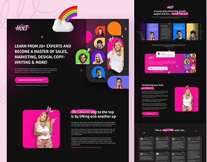 Business Coach Landing Page 🌈 The Holt