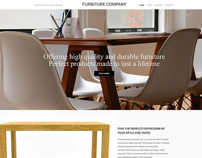 Furniture Company WordPress Theme 55460