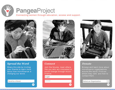 Pangea Project Website Concept