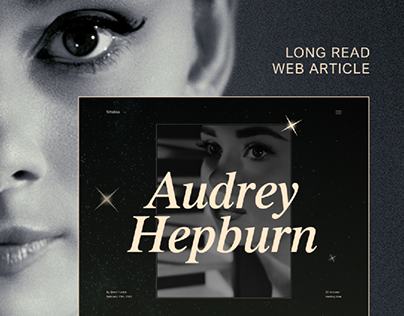 Audrey Hepburn Web Article Concept