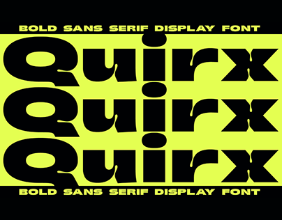 Quirx - Modern Display Font