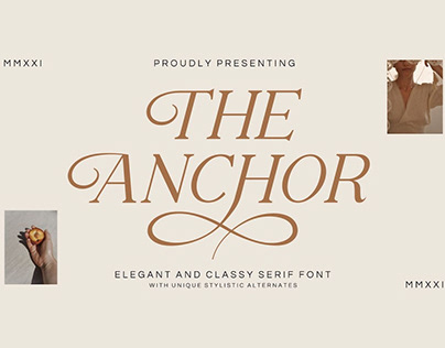 The Anchor Display Font
