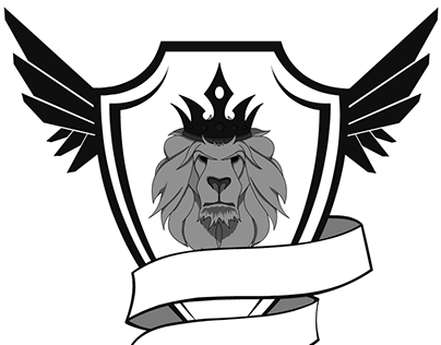 Lion shield emblem