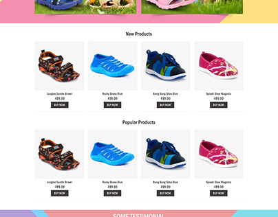 Online Shoes Sale Website Template