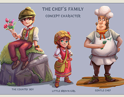 The Chef's Family Concept Character