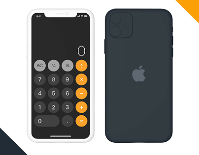 iOS 12 Calculator UI Design