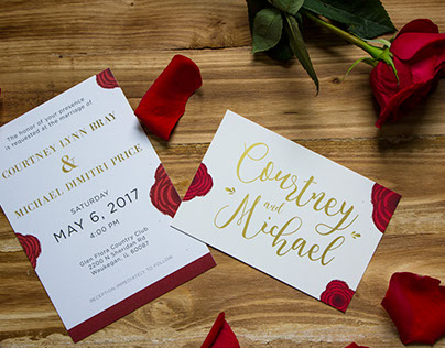Bray-Price Wedding Invitation