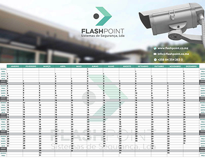 Calendário de actividades para Flashpoint, Lda