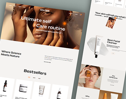Beauty Skincare Product - Web design | Ui Design